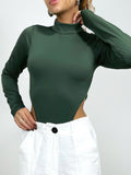 Body Feminino em Suplex Cavado Manga Longa Gisele Ref. 1482