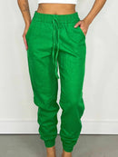 Calça Feminina Linho Jogger Sabrina Ref. 229