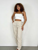 Calça Feminina Linho Jogger Sabrina Ref. 229