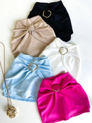 Short Saia Feminino em Neoprene Com Fivela Tamara Ref. 1389