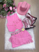Conjunto Blogueirinha Boiadeira Maraisa Rosa
