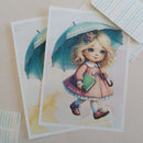 Papéis de Carta DOCE MENINA com Envelope 04 unidades | ANE