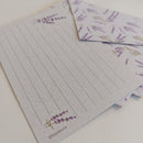 Cartão de Agradecimento ESTAMPAS com Envelope 10 unidades | LAVANDA
