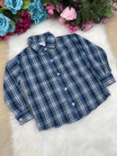 Camisa Xadrez Junina Caique Azul