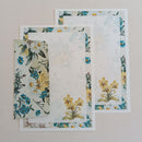 Papéis de Carta Coleção INOCÊNCIA com Envelope 04 unidades | Flores (Coração e Orquídea)