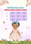 Vestido Vila Lele Ana Clara Rosa Saia Colorida