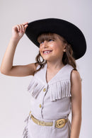Conjunto Blogueirinha Boiadeira Maraisa Jeans Off