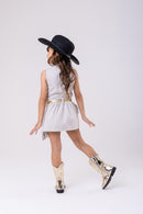 Conjunto Blogueirinha Boiadeira Maraisa Jeans Off