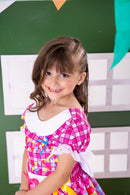 Vestido Junino Tematico Luxo Turma da Monica