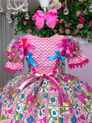 Vestido Marie Junino Quermesse de Luxo Pink