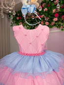 Vestido Ysa Kids Lauren Rosa - Colorido - Candy