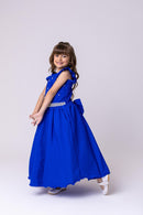 Vestido Ysa Kids Ariane Longo Azul Royal