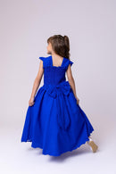 Vestido Ysa Kids Ariane Longo Azul Royal