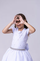 Vestido Ysa Kids Ariane Longo Branco