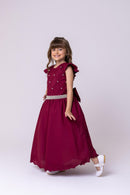 Vestido Ysa Kids Ariane Longo Marsala