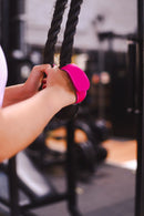 Meia Luva / Caleira de Neoprene/ musculação para Proteção e Conforto Rosa,P