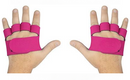 Meia Luva / Caleira de Neoprene/ musculação para Proteção e Conforto Rosa,P