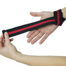 Tala 100% Algodão. P/ Musculação Academia Funcional musculação o Profissional PRETO COM VERMELHO