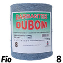 Barbante Dubom Azul Grisaceo - 1 Kg - Fio 8 - 780m