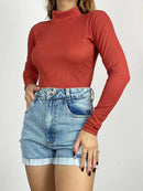 Body Feminino em Ribana Manga Longa e Gola Alta Jeniffer Ref. 1469