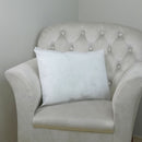 Refil Enchimento de Almofada Retangular 1 Peça 60cm x 40cm 100% Poliéster Fibra Siliconada Revestimento TNT Branco