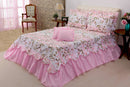 Kit Cobreleito Belize Casal Queen 05 peças Lirio