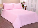 Kit Cobre leito Classic Queen 03 pçs Rosa