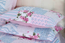 Kit Colcha Cobre leito Belize casal queen 05 pçs rosa