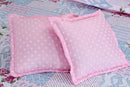 Kit Colcha Cobre leito Belize casal king size 05 pçs rosa