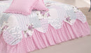 Kit Colcha Cobre leito Belize casal king size 05 pçs rosa