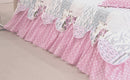 Kit Colcha Cobre leito Belize casal queen 05 pçs rosa