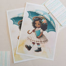 Papéis de Carta DOCE MENINA com Envelope 04 unidades | LETÍCIA