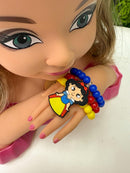 Laço Belli Tematico Branca De neve + Pulseira