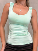 Blusa Feminina Suplex Alça Franzida Liliane Ref. 1247