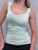 Blusa Feminina Suplex Alça Franzida Liliane Ref. 1247