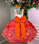 Vestido Temáticos Infantil Luxo Moana Modelo 3