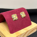 BRINCO TAPETE CRAVEJADO BANHADO A OURO 18K