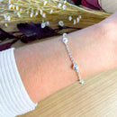 PULSEIRA DE BOLINHAS - PRATA 925