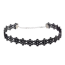 Choker Floral Bordado com Acabamento Texturizado e Elegante