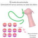 Estimulador Clitoriano com 10 Modos de Ondas de Pressão – Recarregável e Toque Aveludado