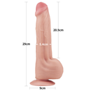 Pênis Realístico 29x5,4cm com Dupla Camada e Pele Deslizante