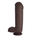 Prótese Marrom com Ventosa em Realistic Skin 100% Cyber Skin – 25x6,5 cm – Bruce - UPPER TOYS