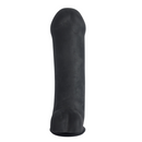 Prótese Preta com Ventosa em Realistic Skin 100% Cyber Skin – 25x6,5 cm – Bruce - UPPER TOYS