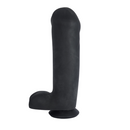 Prótese Preta com Ventosa em Realistic Skin 100% Cyber Skin – 25x6,5 cm – Bruce - UPPER TOYS
