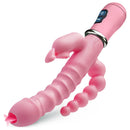 Vibrador 3 em 1 Feminino Recarregável – Estímulo Clitoriano, Anal e Ponto G