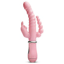 Vibrador 3 em 1 Feminino Recarregável – Estímulo Clitoriano, Anal e Ponto G