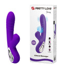 Vibrador Recarregável Ponto G com Alça Metalizada e Estimulador Clitoriano – PRETTY LOVE JERSEY
