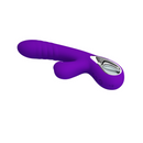 Vibrador Recarregável Ponto G com Alça Metalizada e Estimulador Clitoriano – PRETTY LOVE JERSEY