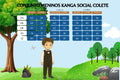 Conjunto Meninos Kanga Social Preto Colete