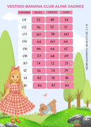 Vestido Banana Club Aline Xadrez Lilas